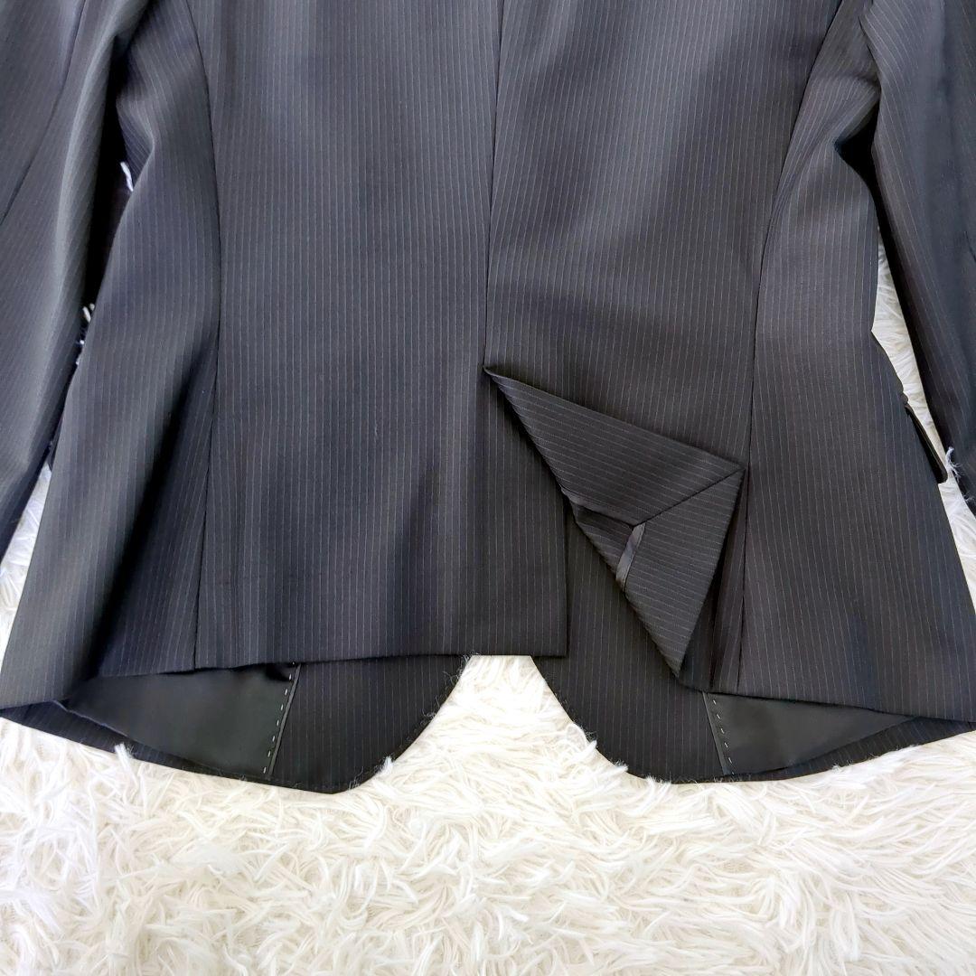 極美品✨️23区 レディースセットアップスーツ3点セット パンツ　ストライプ　黒