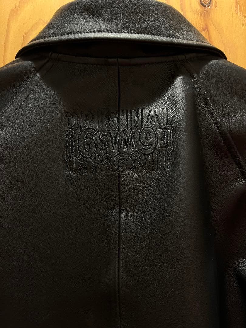 hideandseek 西浦徹 レザージャケット Mサイズ 古着 美品 ブラック