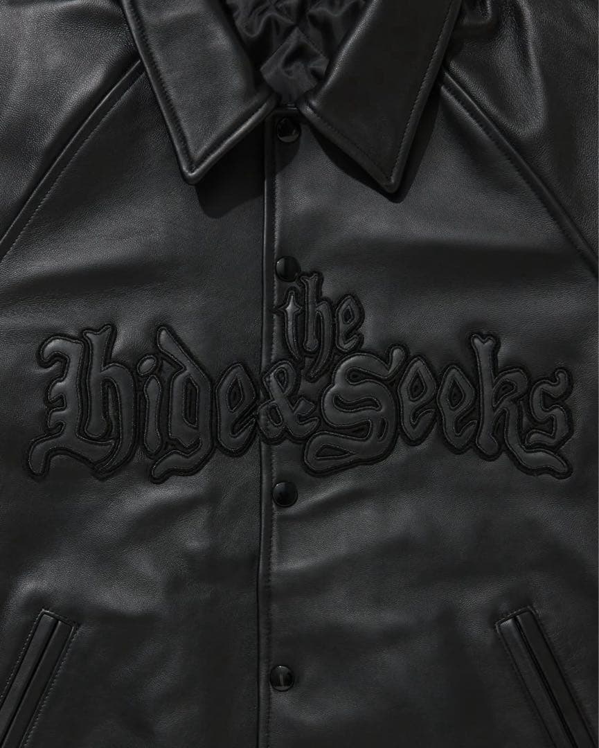 hideandseek 西浦徹 レザージャケット Mサイズ 古着 美品 ブラック