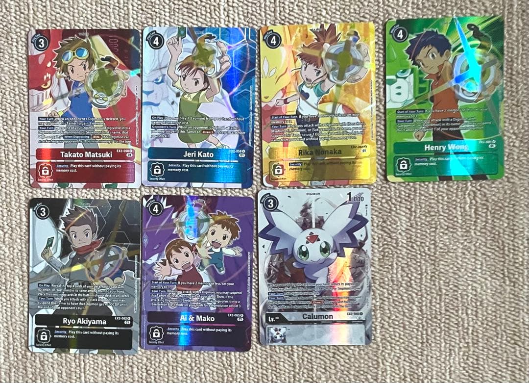 デジモンカードゲーム　7枚　英語版