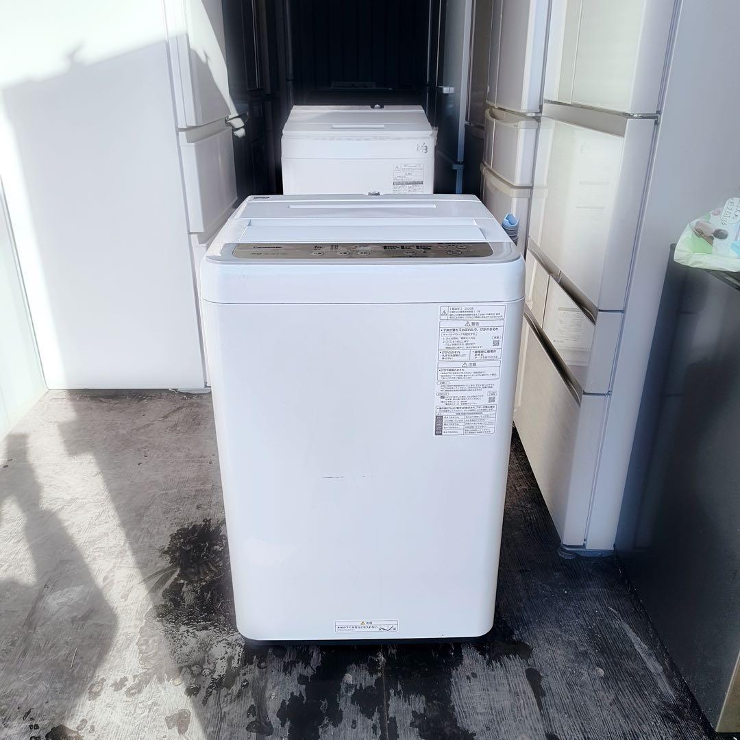 運搬取付無料！シャンパン・らくらく洗濯！純正Panasonic洗濯機！完動品美品