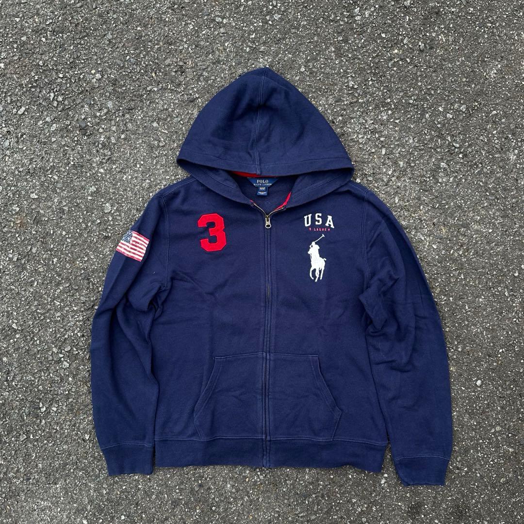 ラルフローレン　ビックポニー　ジップパーカー　Sサイズ相当