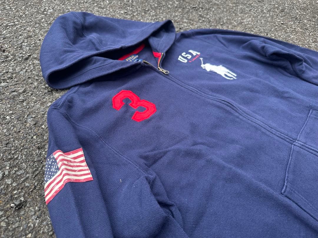 ラルフローレン　ビックポニー　ジップパーカー　Sサイズ相当