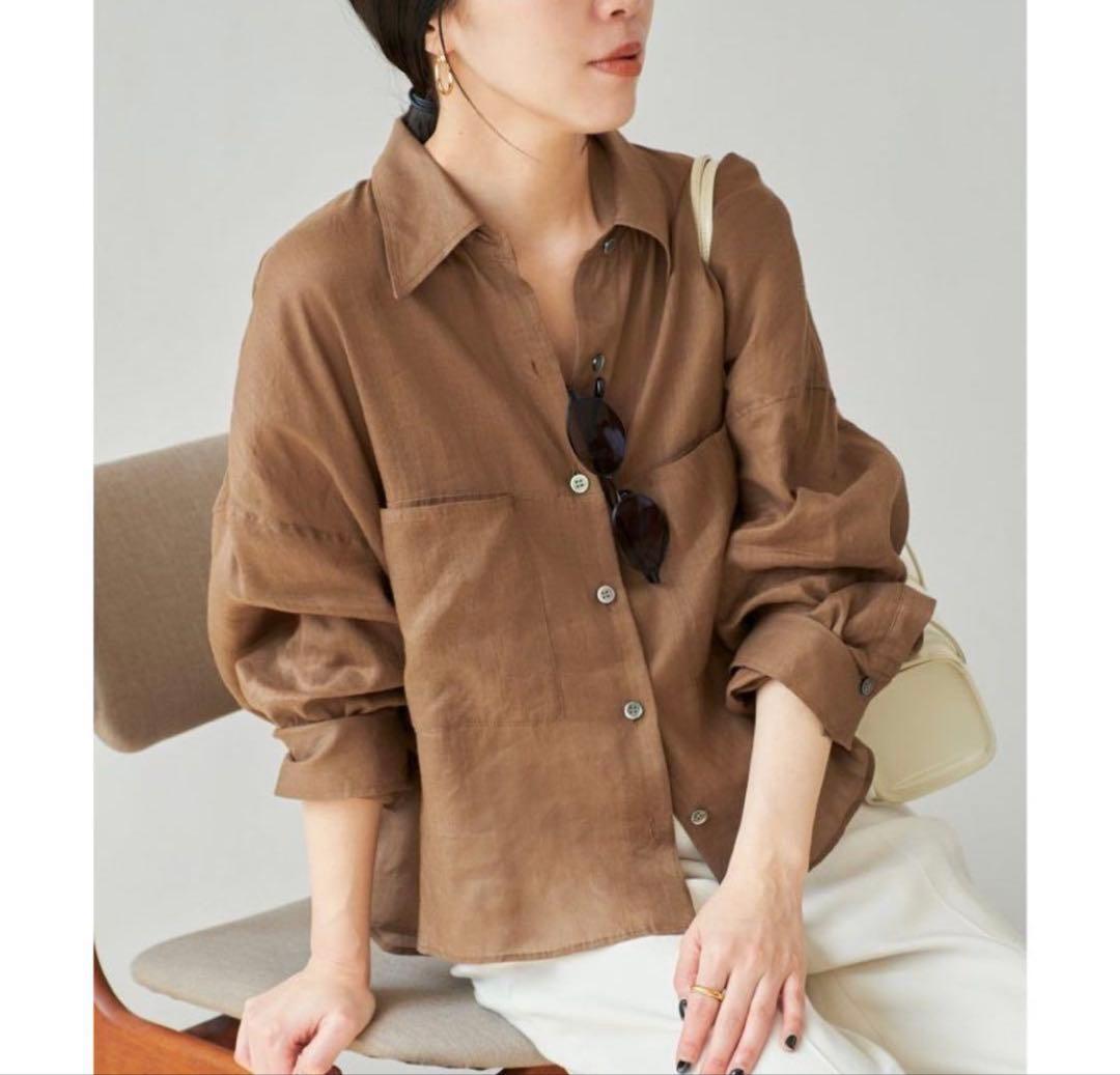 2025ss Plage RAMIE LYOCELL CROPPED シャツ