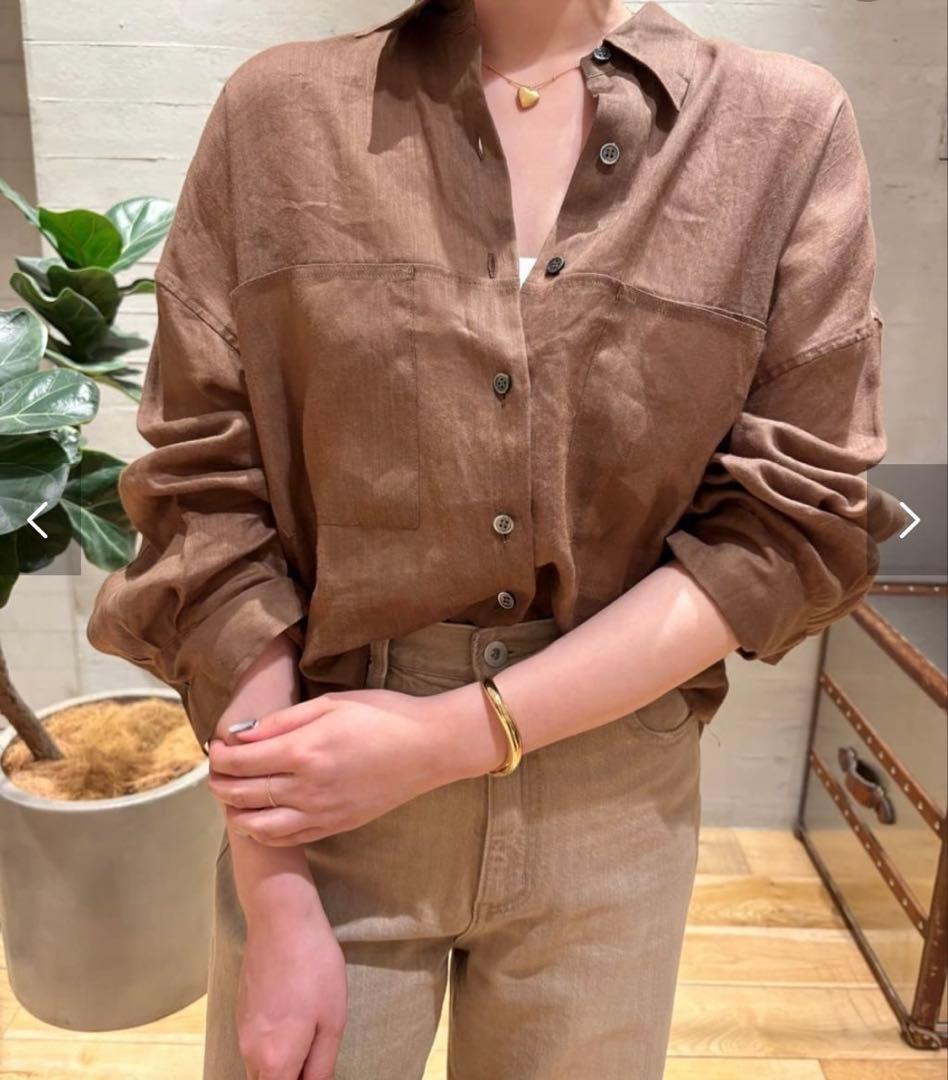 2025ss Plage RAMIE LYOCELL CROPPED シャツ