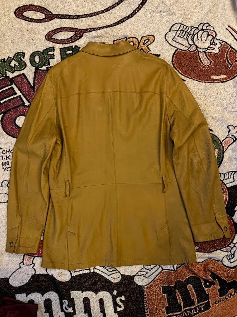 PRADA ヴィンテージ　レザージャケット　レザーカーコート