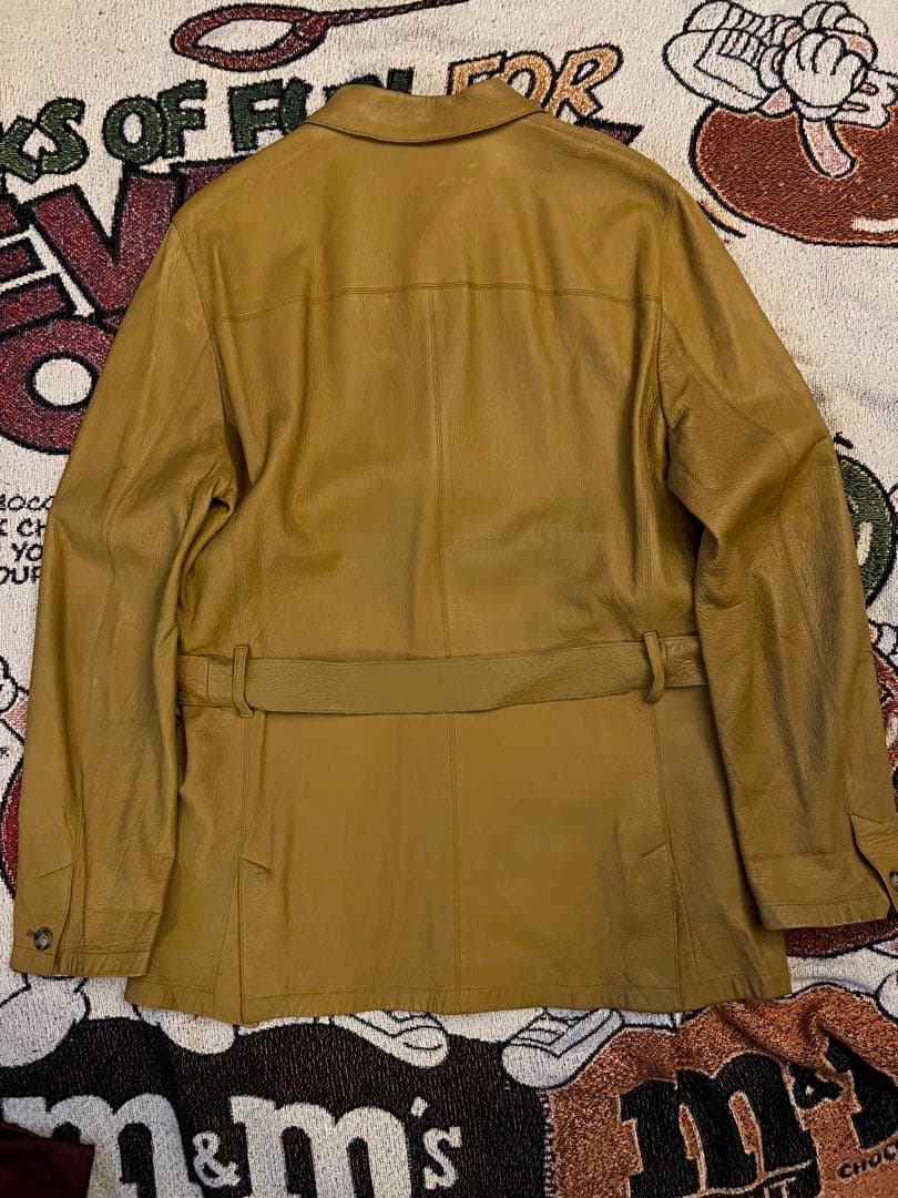 PRADA ヴィンテージ　レザージャケット　レザーカーコート