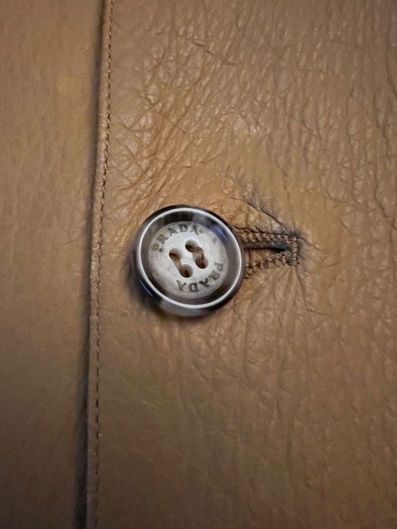 PRADA ヴィンテージ　レザージャケット　レザーカーコート