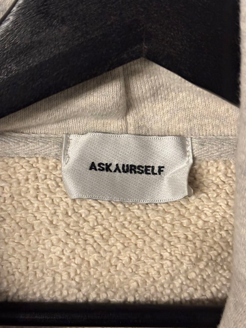 トップス ASKYURSELF / checkered banned hoodie