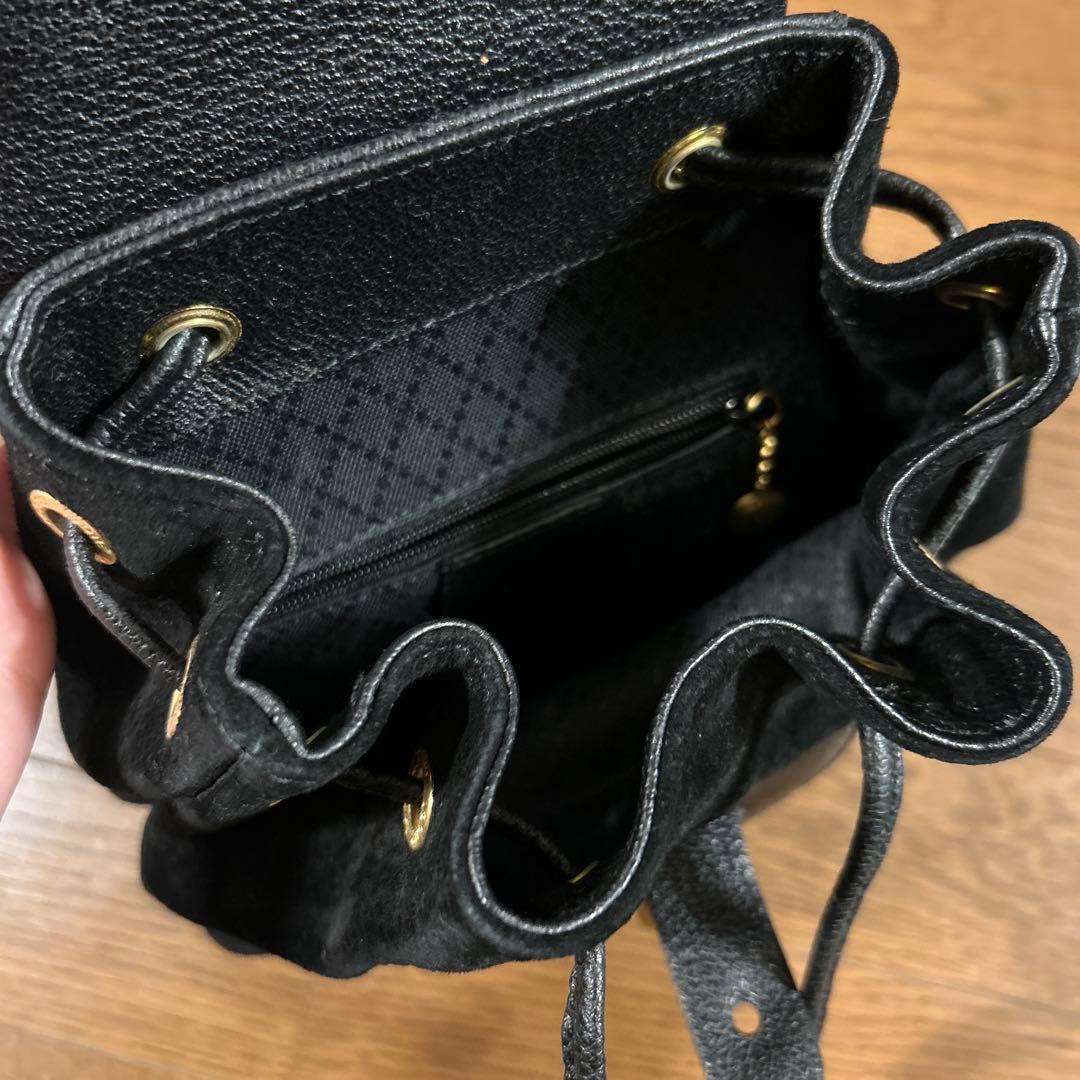 GUCCI bamboo スエード・レザーリュック