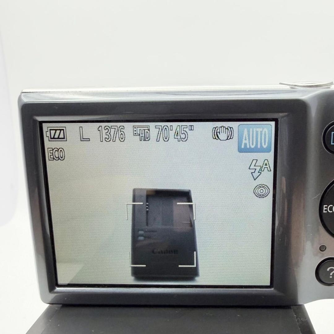 【美品：実写あり】Canon IXY160 シルバー　デジカメ 120210