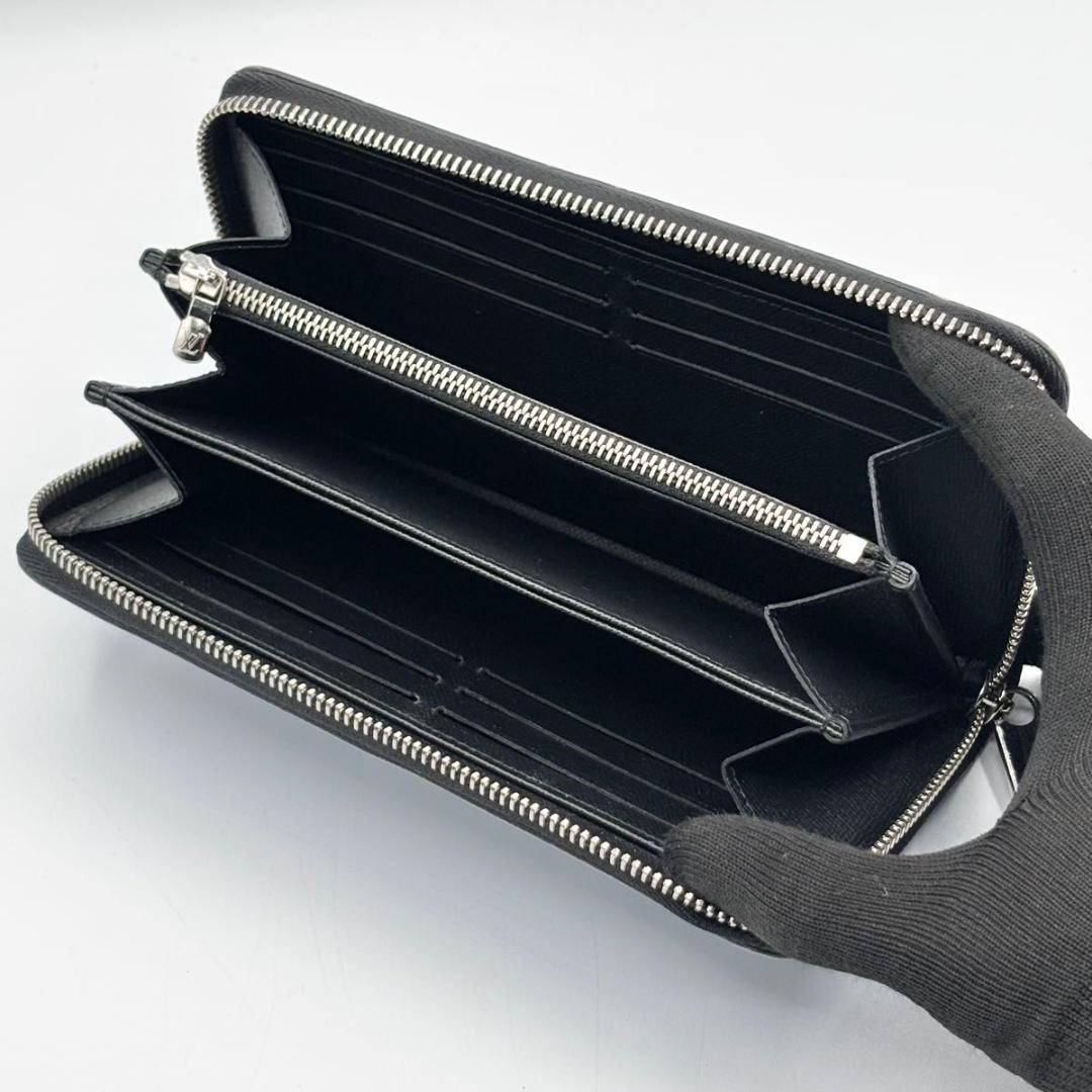 極美品 保存箱袋付属 新型 ルイヴィトン エピ デニム ジッピーウォレット 財布