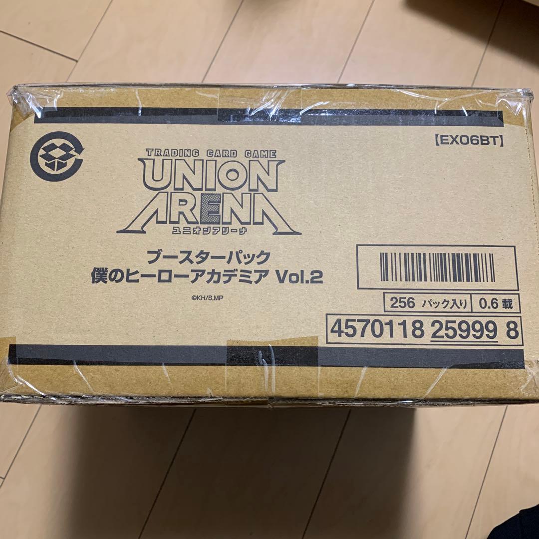 未開封1カートンUNION ARENA 僕のヒーローアカデミア Vol.2