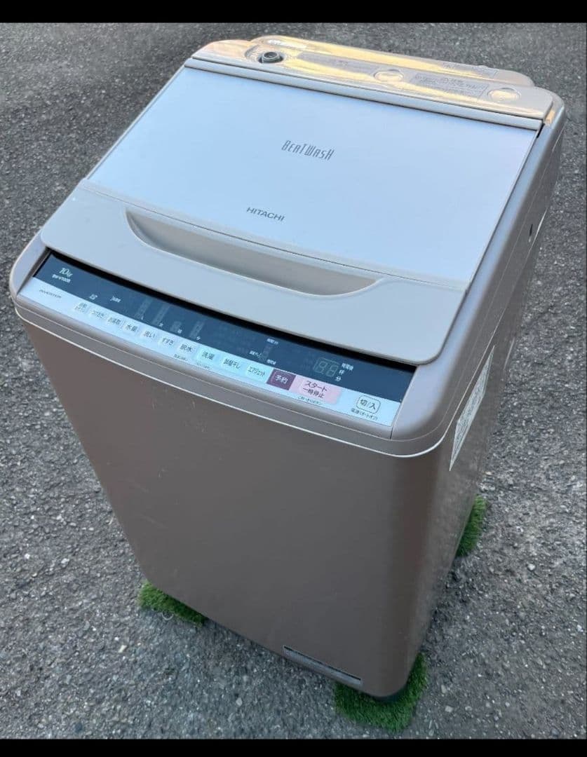日立洗濯機 10kg ピートウォッシュ自動お掃除ほぐし脱水風乾燥機能付き17年製
