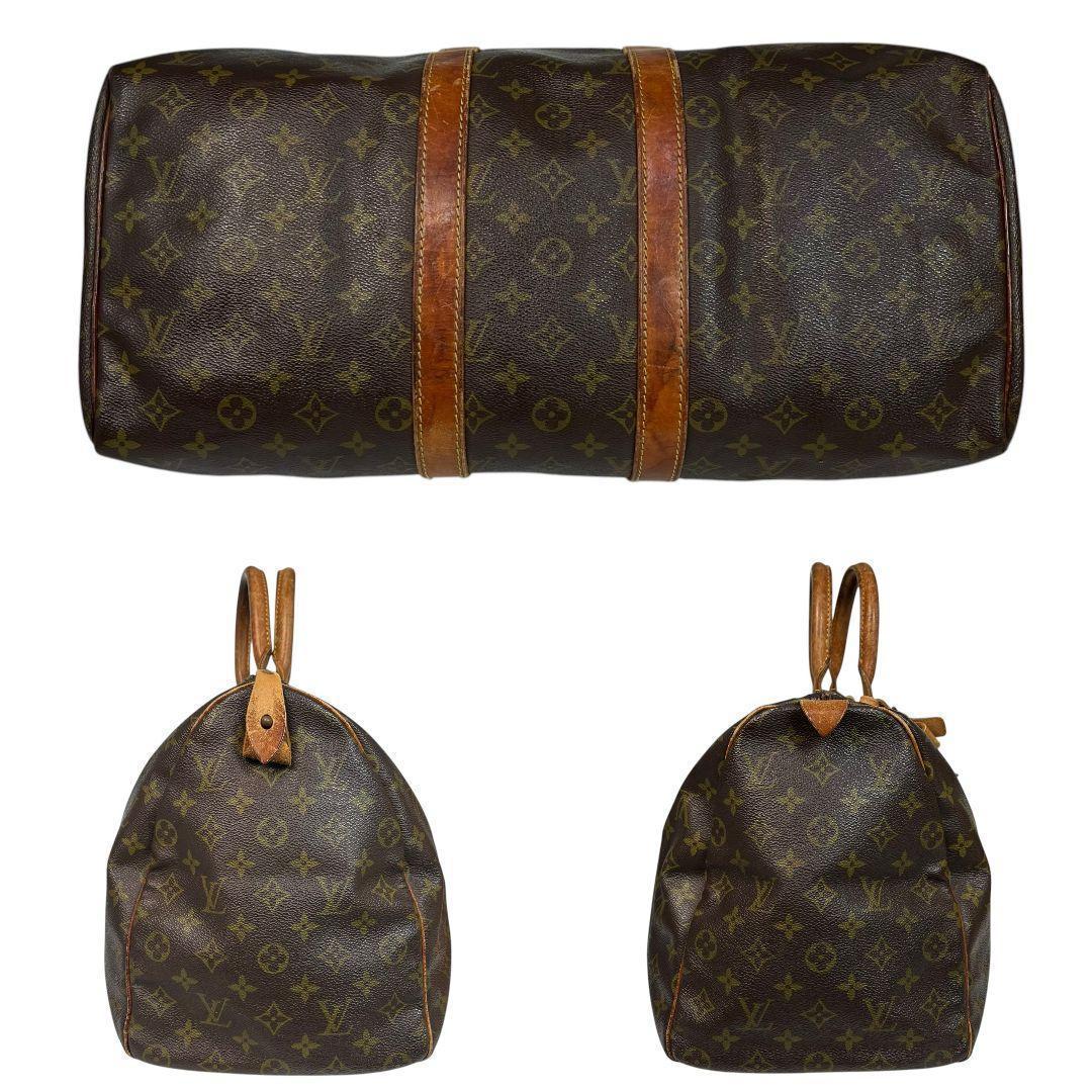 【鑑定済】ルイヴィトン　キーポル45　モノグラム　ボストンバッグ　旅行用バッグ