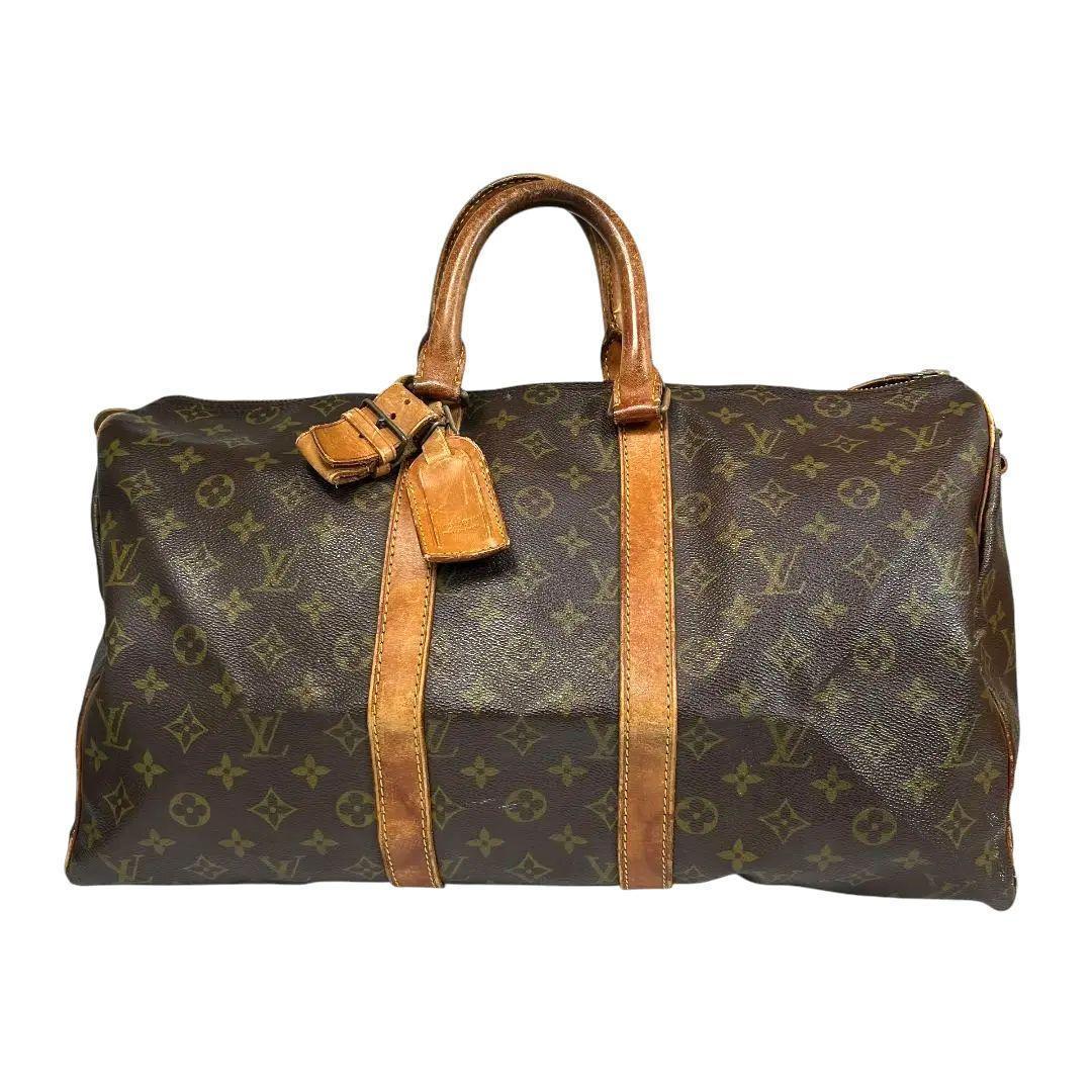 【鑑定済】ルイヴィトン　キーポル45　モノグラム　ボストンバッグ　旅行用バッグ