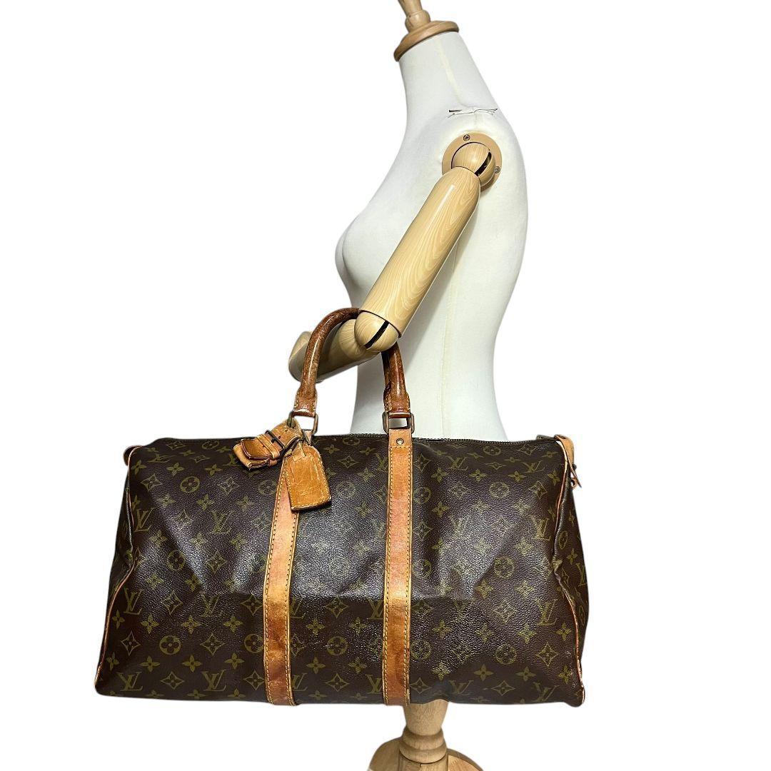 【鑑定済】ルイヴィトン　キーポル45　モノグラム　ボストンバッグ　旅行用バッグ