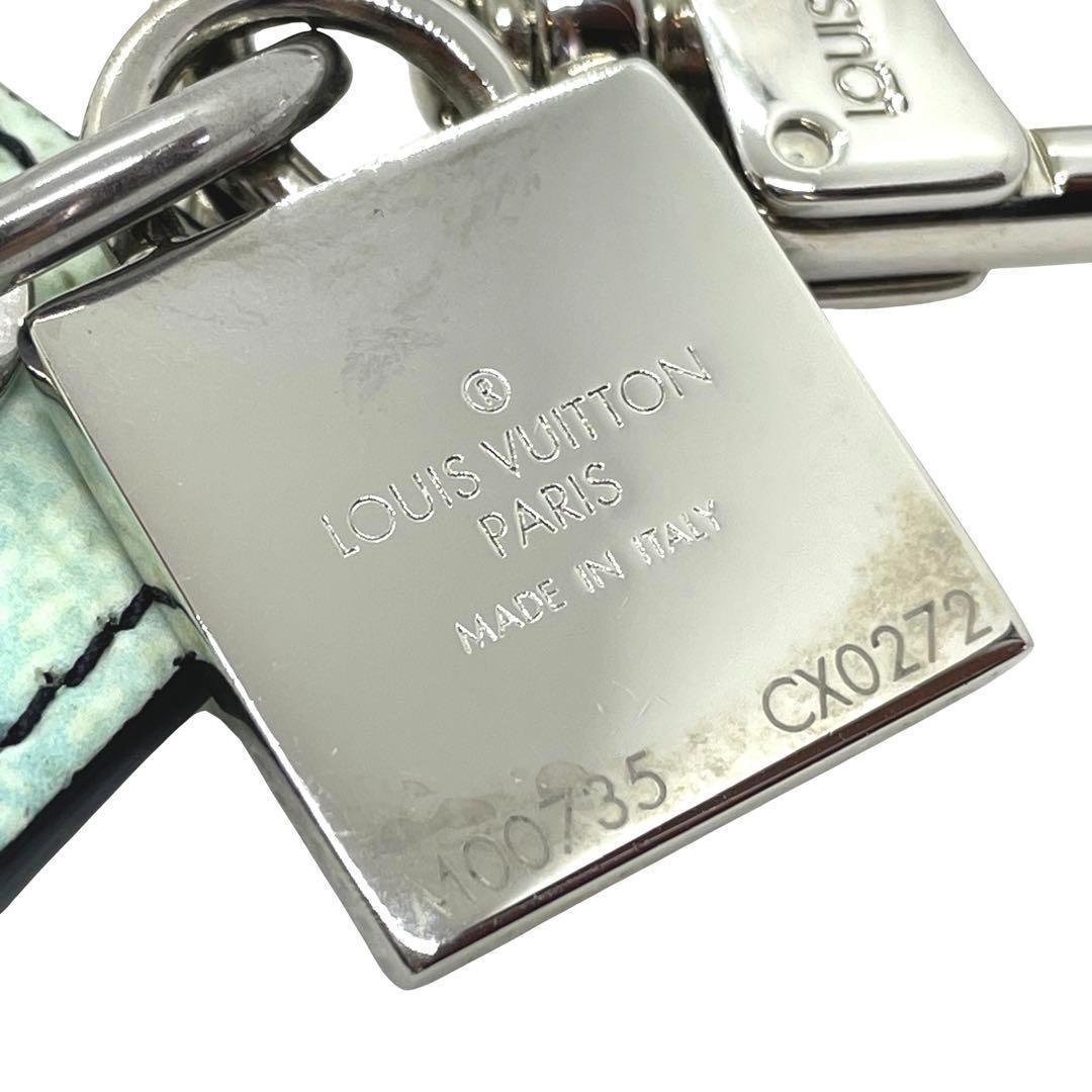 一点物 正規品 ルイヴィトン キーリング M00735 ダミエ ストライプス人気