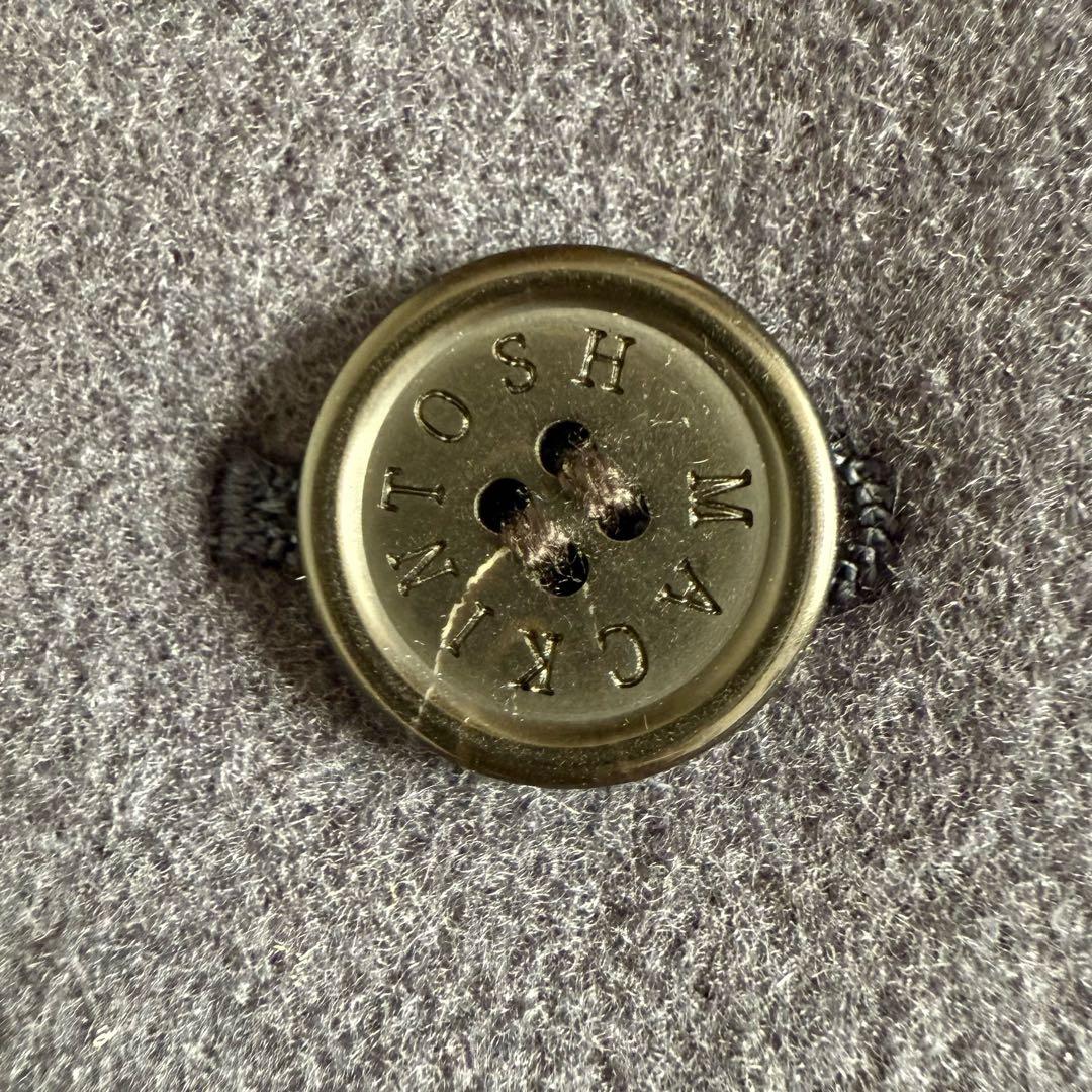 美品　マッキントッシュロンドン　ダッフルコート　くすみブルー　40 紺