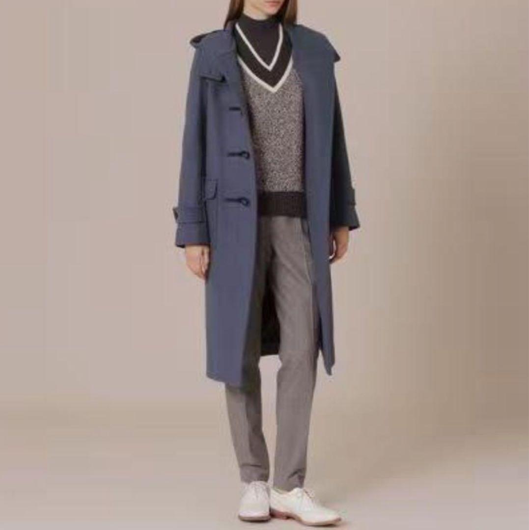 美品　マッキントッシュロンドン　ダッフルコート　くすみブルー　40 紺