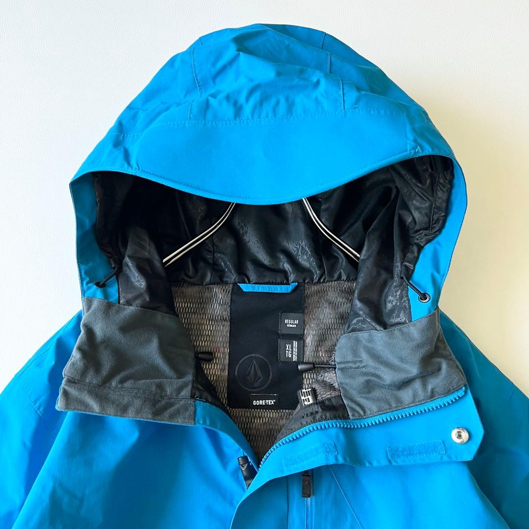 3257【タグ付き】ボルコム　ジャケット ゴアテックス メンズ　青　XL　スノボ