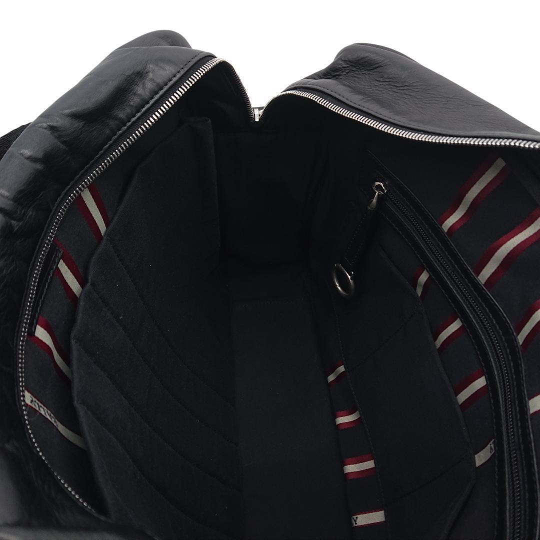 Bally　ブラックレザー ビジネスバッグ　2way　トレインスポッティング