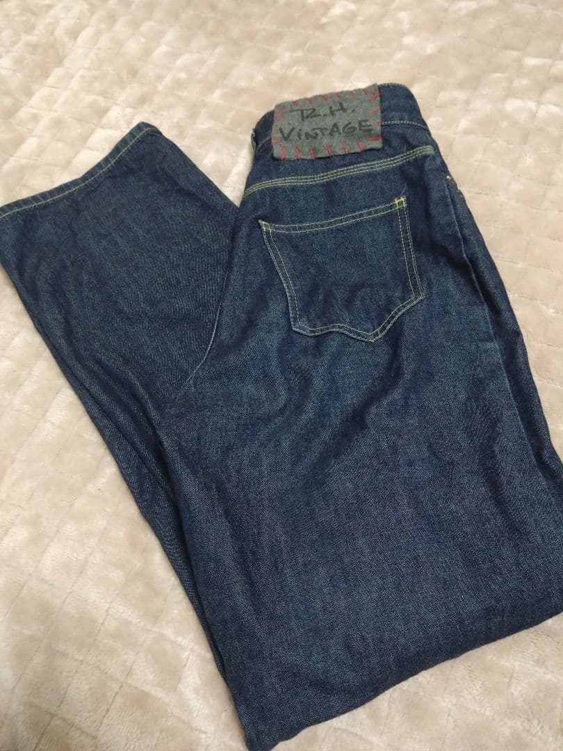 【美品】ＲＨ Ｖｉｎｔａｇｅオーガニックコットン ハイウエスト デニムパンツ