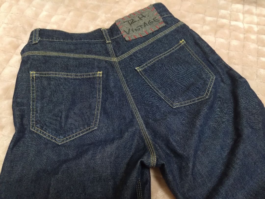 【美品】ＲＨ Ｖｉｎｔａｇｅオーガニックコットン ハイウエスト デニムパンツ