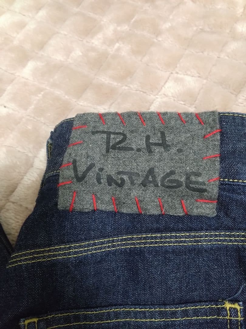 【美品】ＲＨ Ｖｉｎｔａｇｅオーガニックコットン ハイウエスト デニムパンツ