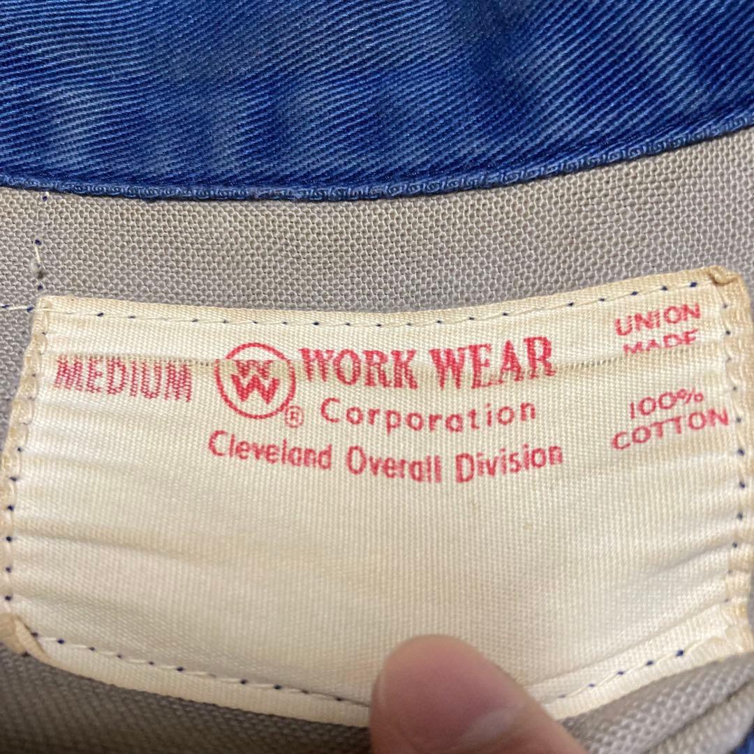 50s 60s ワークジャケット 短丈 TALONZIP 片爪 USA アメリカ