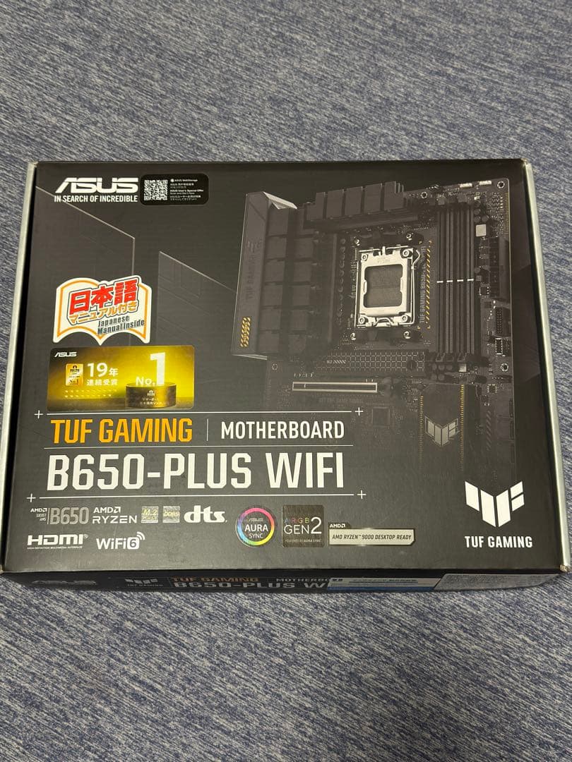 ATXマザーボード　ASUS TUF GAMING B650-PLUS WIFI