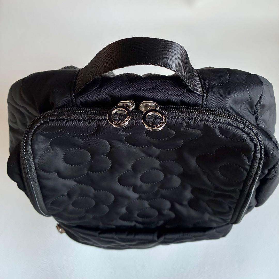 美品 マリークワント デイジー リュック バックパック 黒