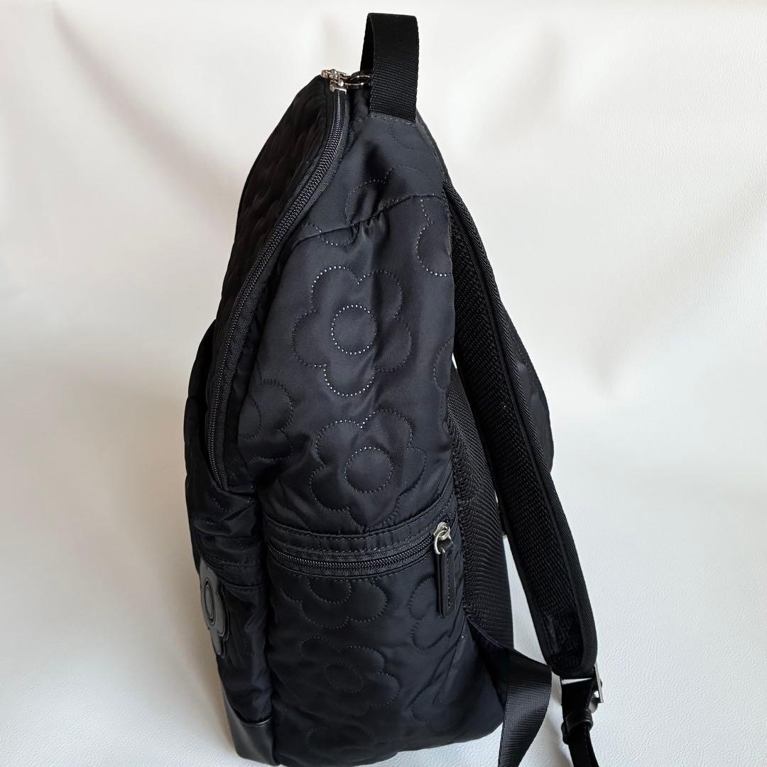 美品 マリークワント デイジー リュック バックパック 黒