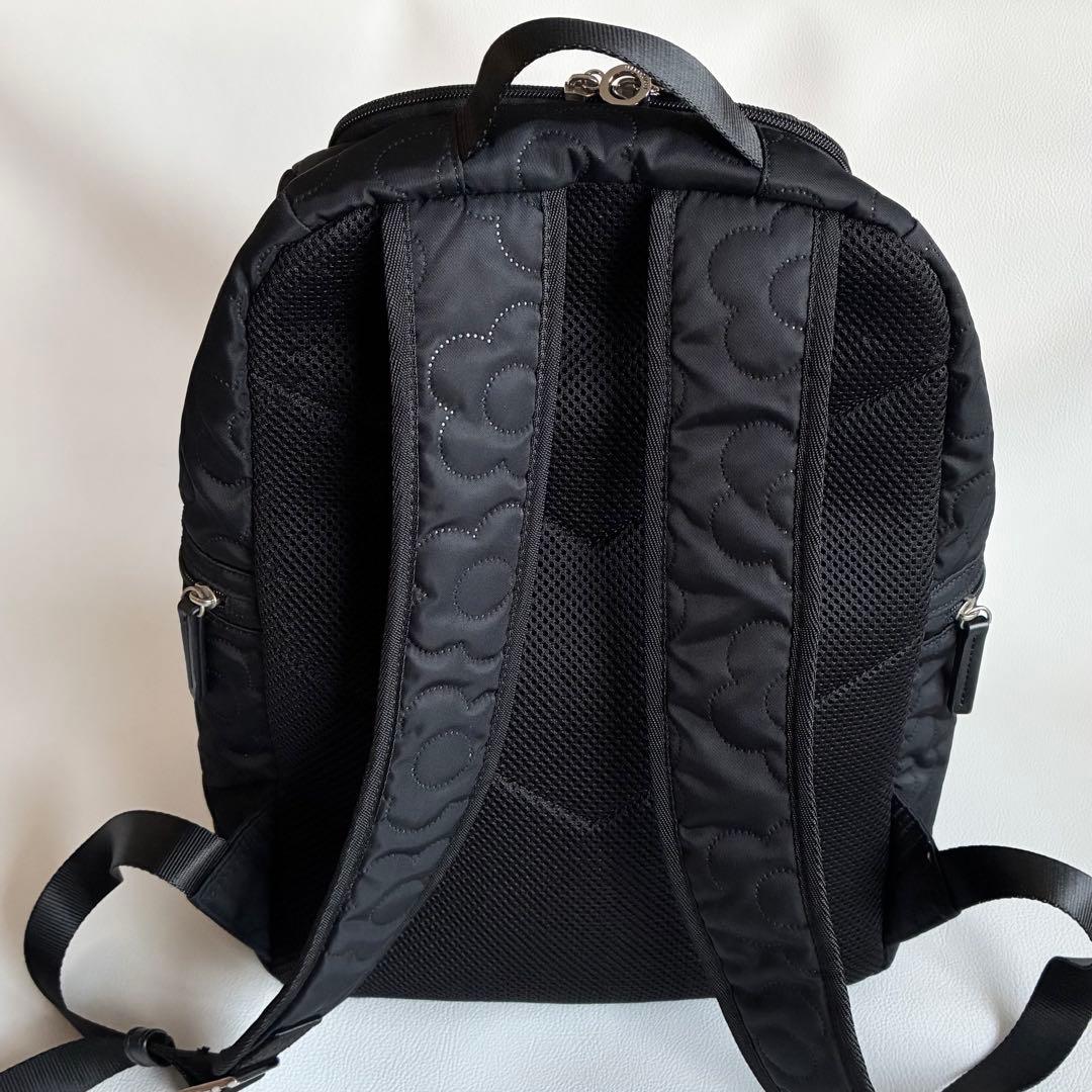 美品 マリークワント デイジー リュック バックパック 黒