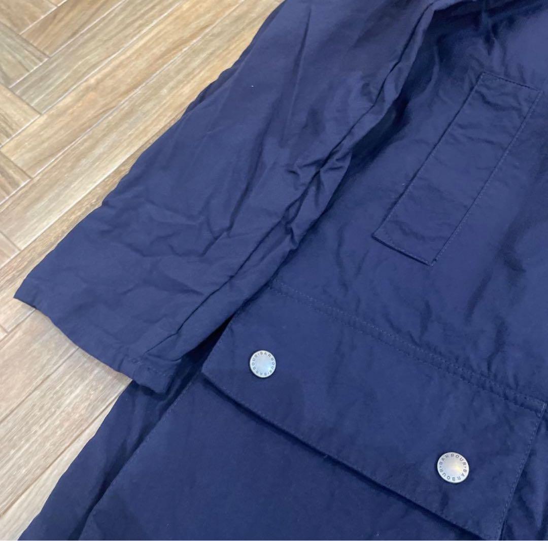 美品バブアー　barbour border ボーダー　サイズL 濃紺