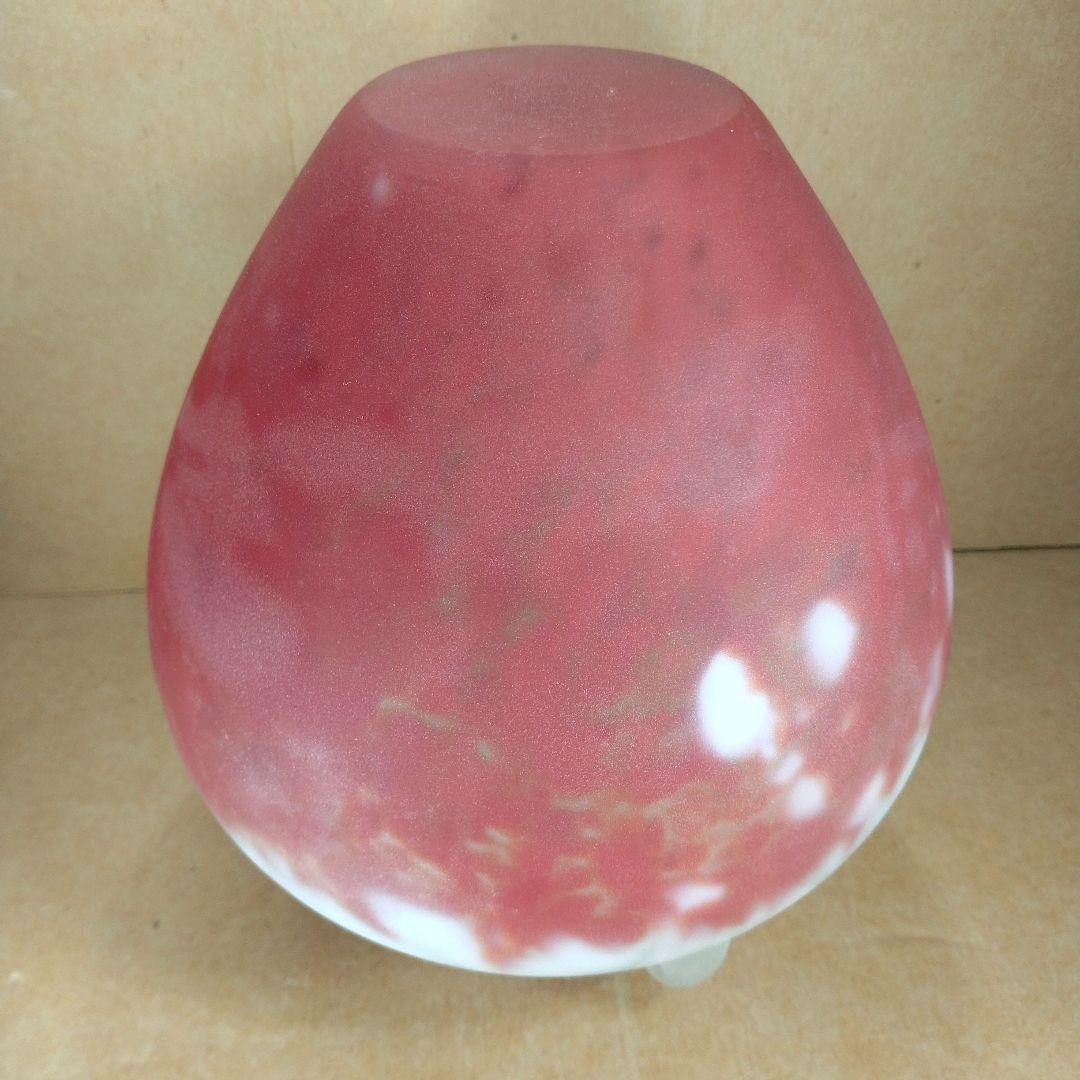 【本物保証】藤田喬平 手吹 花瓶 共箱 栞 美品 高さ22㎝大きめ