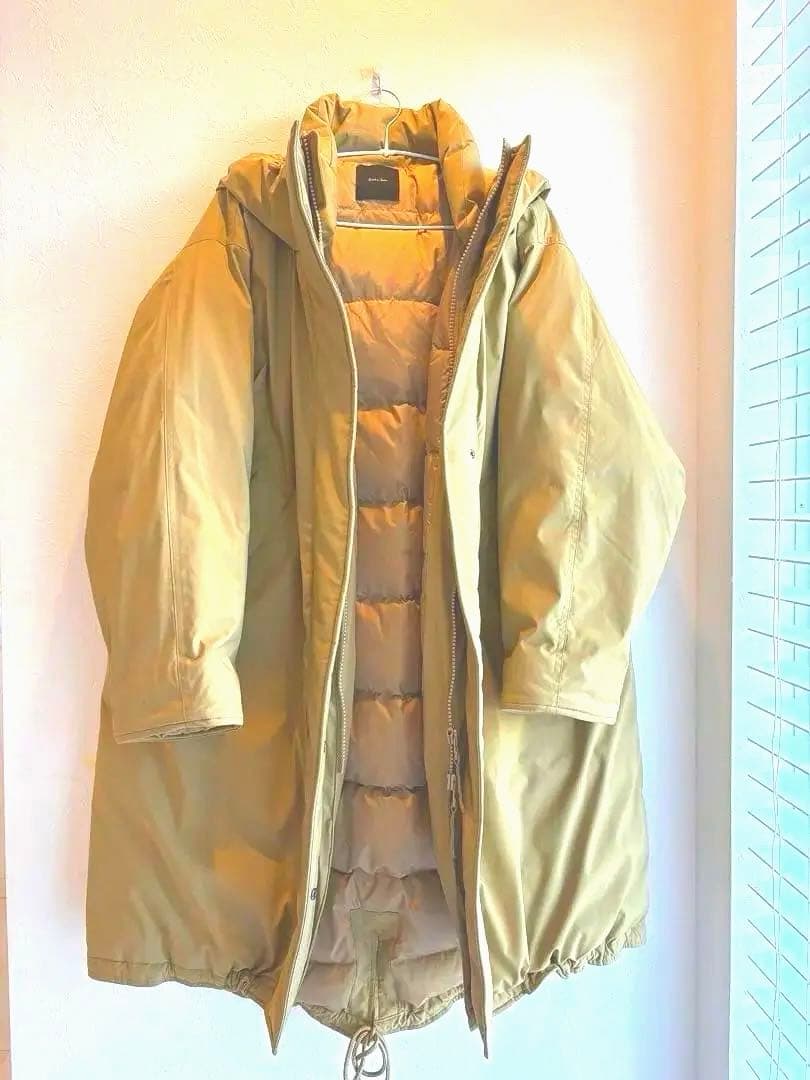 Spick & Span 撥水フーデッドダウンコート　38 ベージュ
