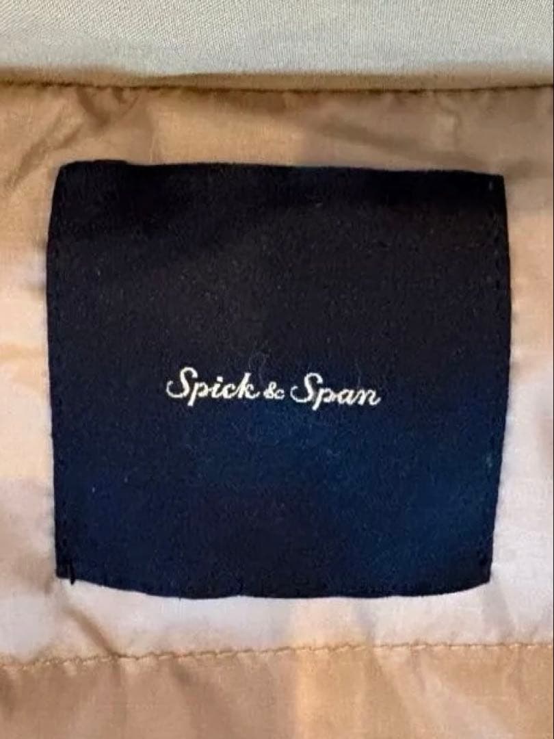 Spick & Span 撥水フーデッドダウンコート　38 ベージュ