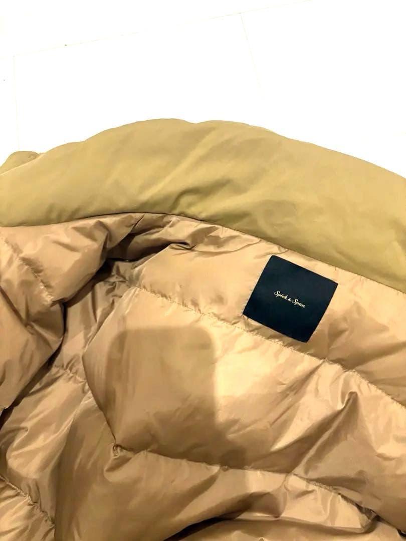 Spick & Span 撥水フーデッドダウンコート　38 ベージュ