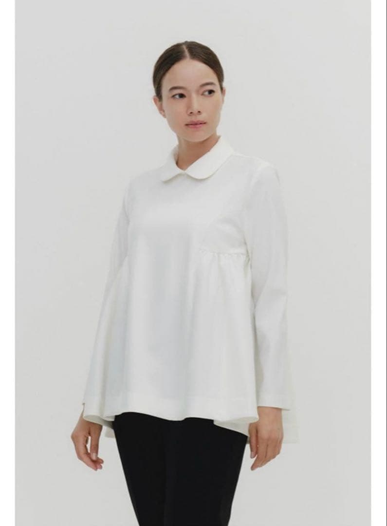 【A 美品】yori サイドギャザーセレモニーブラウス　38