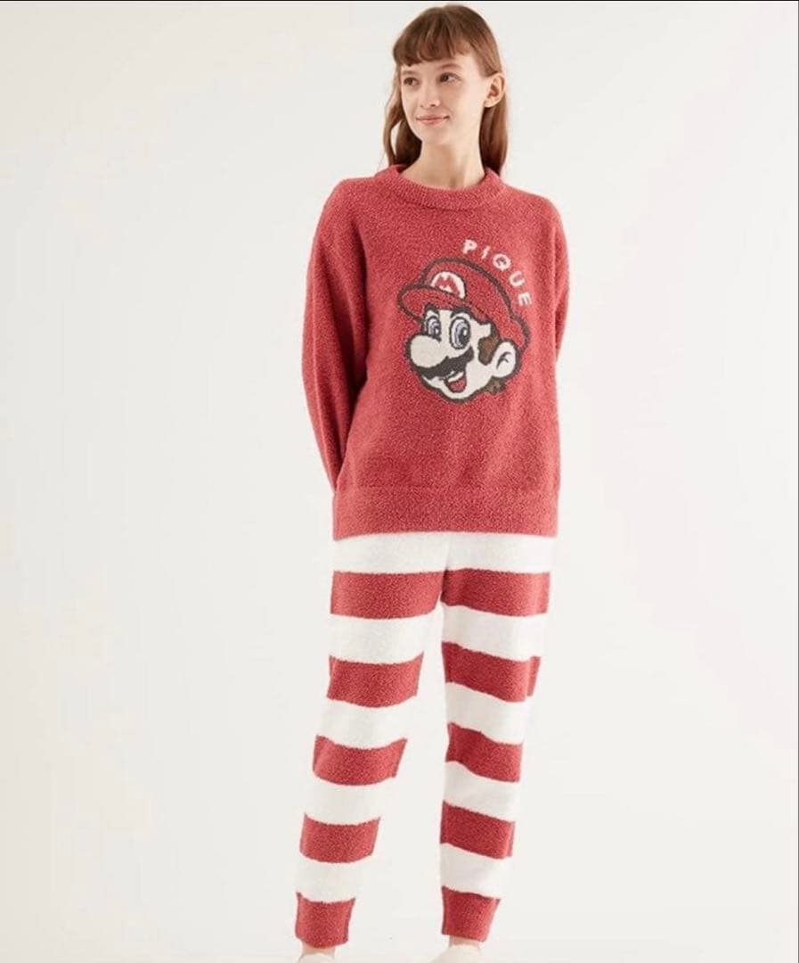 【激レア】 新品未使用 ジェラートピケ マリオ 上下セット ピーチ姫 クリスマス
