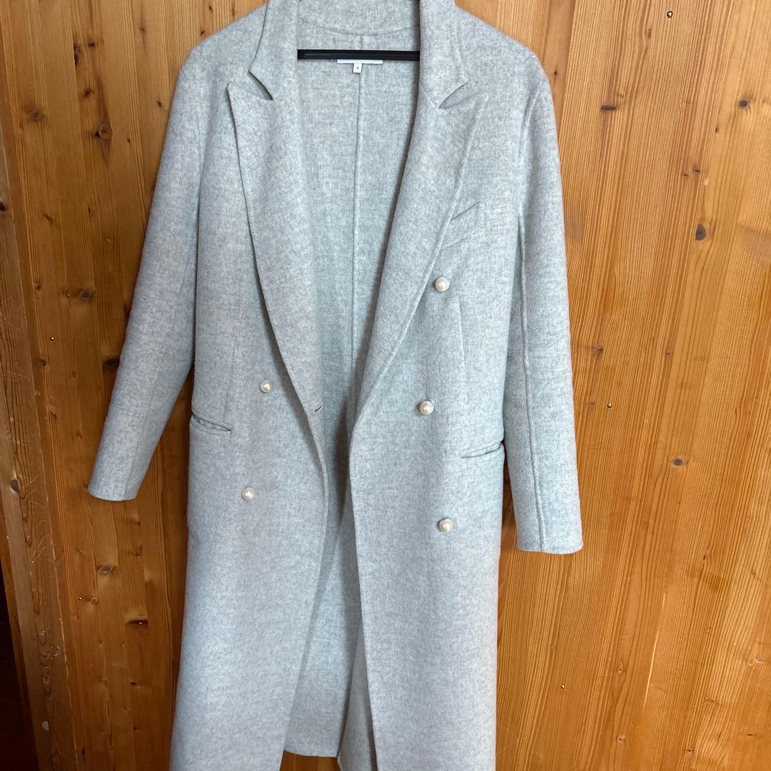 マディソンブルー　MADISON BLUE パールチェスターコート　グレー　00