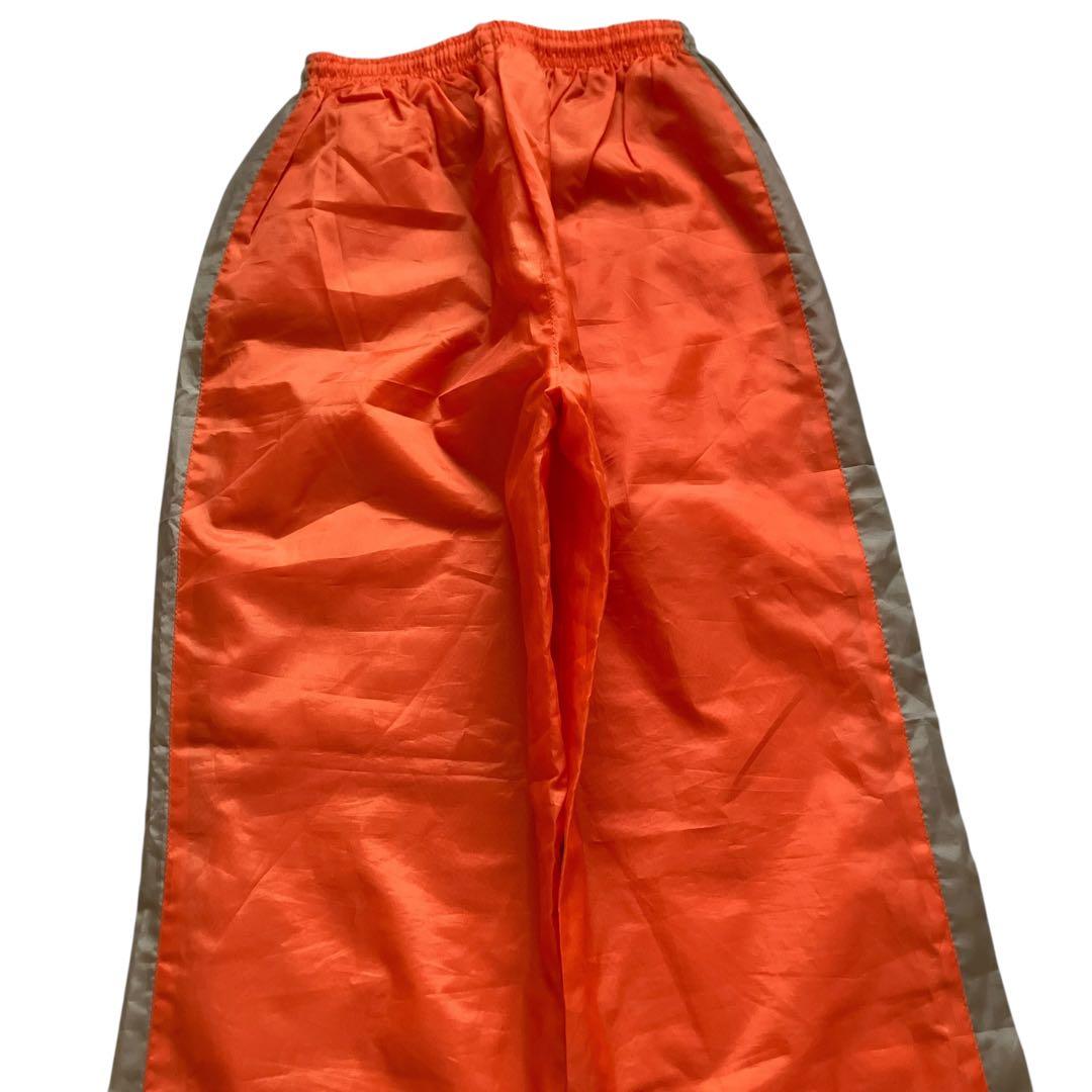 美品90s OLD PUMA オレンジナイロンセットアップ上下 B系HIPHOP