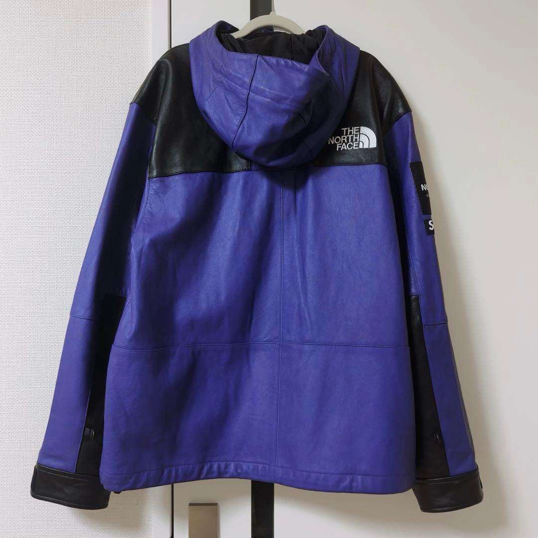 シュプリーム　ノースフェイス　レザー　マウンテンパーカ　M