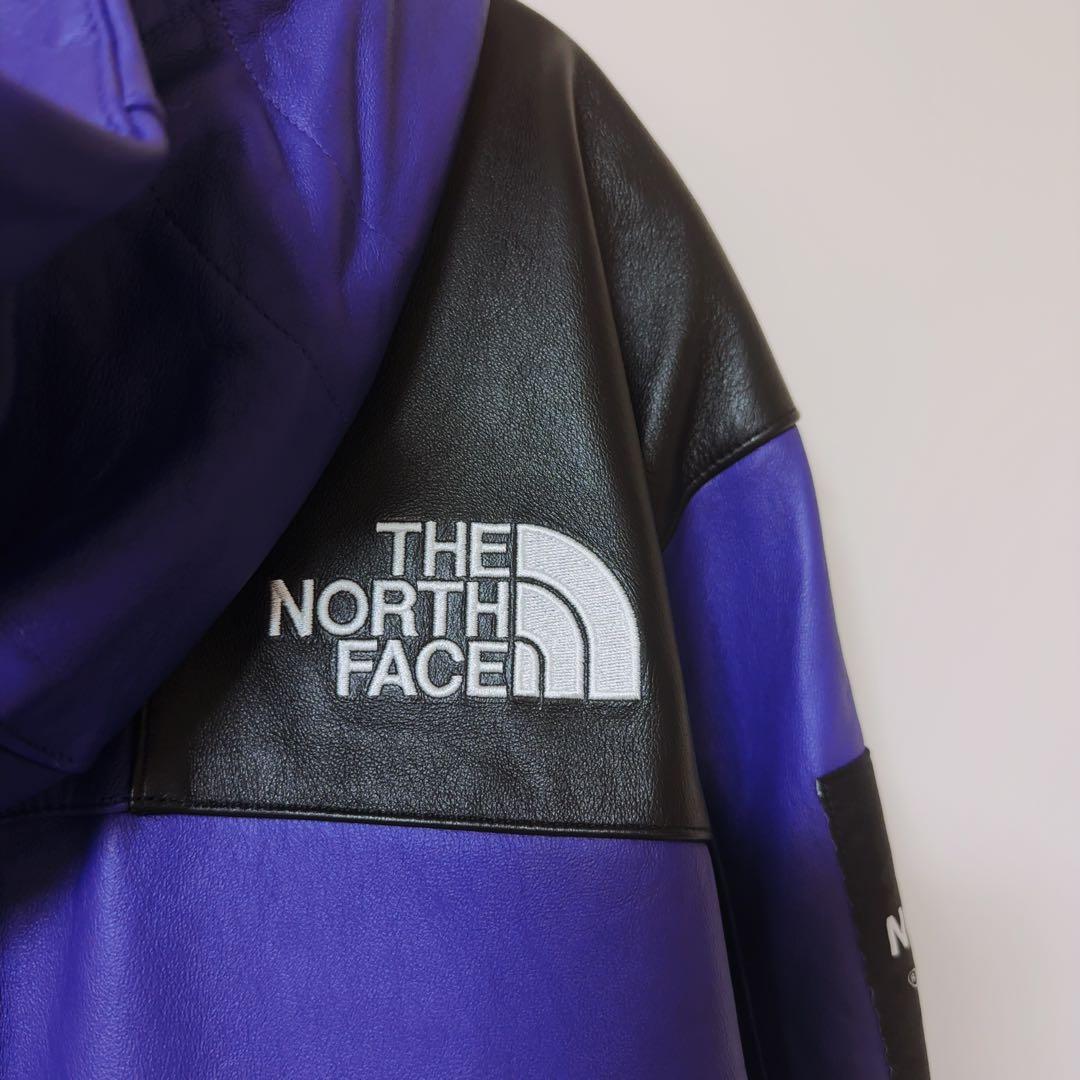 シュプリーム　ノースフェイス　レザー　マウンテンパーカ　M