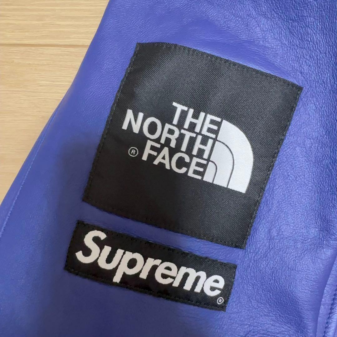 シュプリーム　ノースフェイス　レザー　マウンテンパーカ　M