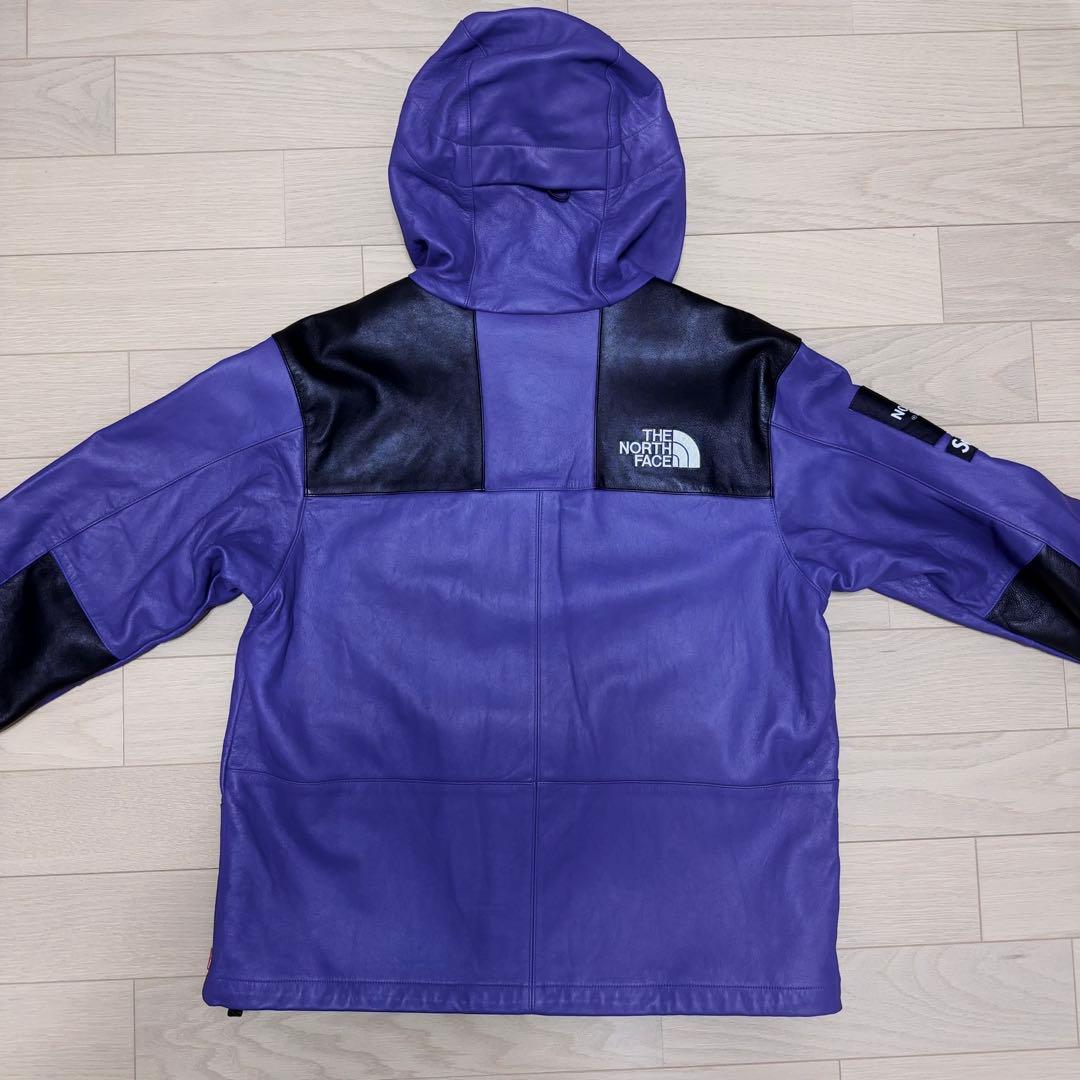 シュプリーム　ノースフェイス　レザー　マウンテンパーカ　M