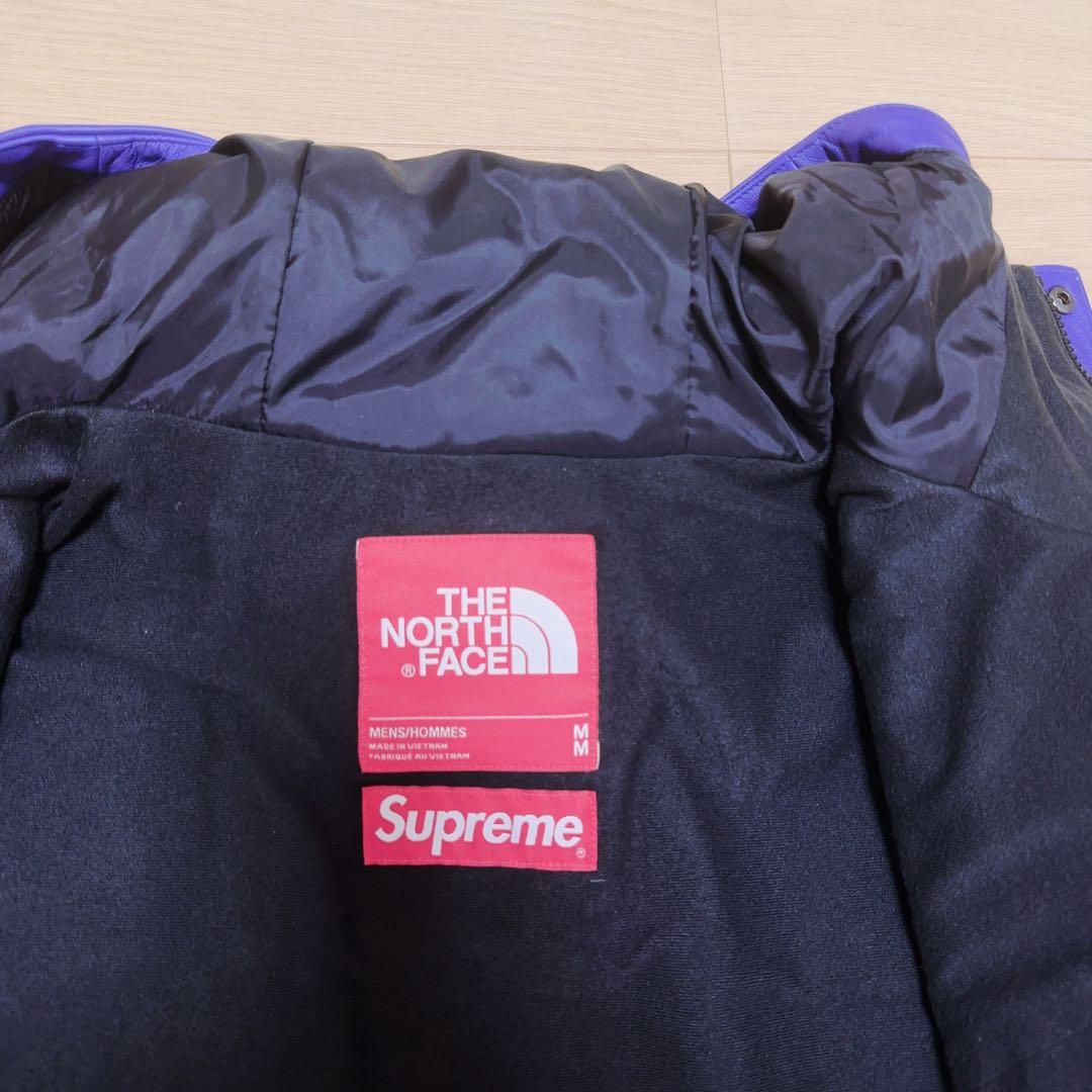 シュプリーム　ノースフェイス　レザー　マウンテンパーカ　M