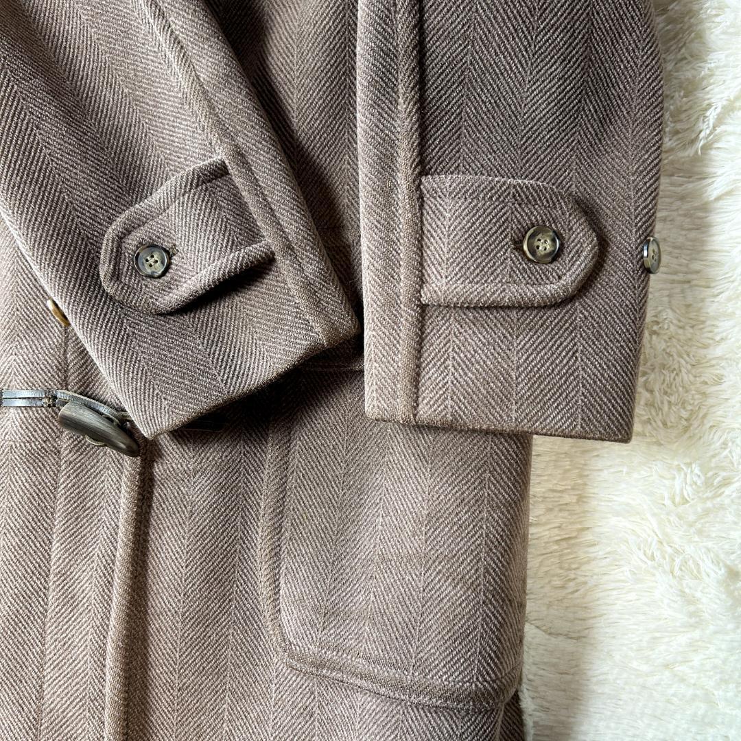 美品✨グローバーオール キングストン ダッフルコート ヘリンボーン L相当 茶