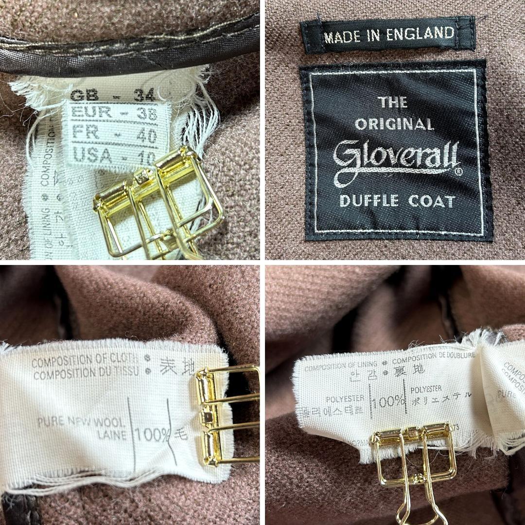 美品✨グローバーオール キングストン ダッフルコート ヘリンボーン L相当 茶